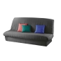 Housse de clic clac mat. 120 à 140 cm - 185 à 200 cm polye. uni essentiel Beton