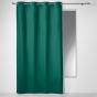 Rideau a oeillets 140 x 240 cm coton uni panama Emeraude