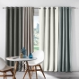 Rideau a oeillets 135 x 240 cm occultant chambray uni chinea Gris