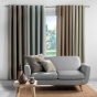 Rideau a oeillets 140 x 260 cm chambray uni solena Gris