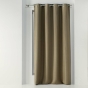 Rideau a oeillets 135 x 240 cm occultant tisse tissea Noisette
