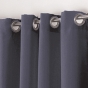 Rideau a oeillets metal 140 x 180 cm polyester uni essentiel Beton