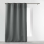Rideau a oeillets metal 140 x 260 cm polyester uni essentiel Beton