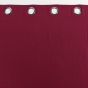 Rideau a oeillets 140 x 240 cm coton uni panama Bordeaux