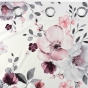 Rideau a oeillets 140 x 240 cm velours imprime velvet flower Blanc