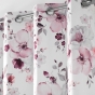 Rideau a oeillets 140 x 240 cm velours imprime velvet flower Blanc