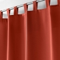 Rideau a passants 140 x 260 cm polyester uni essentiel Terracotta