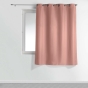 Rideau a oeillets metal 140 x 180 cm polyester uni essentiel Rose Poudre