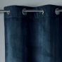 Rideau tamisant a oeillets 140 x 240 cm velours Velvetine Bleu marine