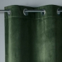Rideau tamisant a oeillets 140 x 240 cm velours Velvetine Kaki