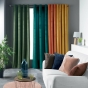 Rideau a oeillets 140 x 240 cm velours uni velvetine Anthracite