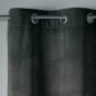 Rideau a oeillets 140 x 240 cm velours uni velvetine Anthracite