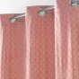 Rideau tamisant a oeillets 140 x 240 cm velours imprimé or bellagold Rose