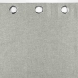 Rideau a oeillets 140 x 260 cm 100% occultant/chambray uni Crepuscule Gris