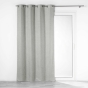 Rideau a oeillets 140 x 260 cm 100% occultant/chambray uni Crepuscule Gris