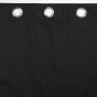 Rideau thermique 140 x 260 cm 100% occultant/jacquard darko Noir