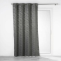 Rideau a oeillets 140 x 260 cm 100% occultant/jacquard Lunella Anthracite
