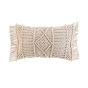 Coussin déhoussable 30 x 50 cm en macramé Macralina
