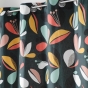 Rideau en coton imprimé 140 x 240 cm Panaflore vert