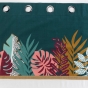Rideau a oeillets 140 x 240 cm coton uni+ haut en jute Jacala