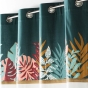 Rideau a oeillets 140 x 240 cm coton uni+ haut en jute Jacala