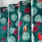 Rideau a oeillets 140 x 260 cm polyester imprime caracas Bleu
