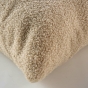 COUSSIN DEHOUSSABLE COMPRESSE 45 x 45 CM BOUCLETTE UNIE WOOLY BEIGE