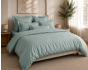Housse de Couette 240 x 220 cm Prestige 120 Fils/cm² Satin de Coton Céladon