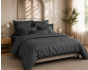 Housse de Couette 240 x 220 cm Prestige 120 Fils/cm² Satin de Coton Graphite