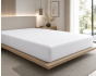 Drap-Housse 180 x 200 cm Prestige Blanc – Satin de Coton Peigné 120 fils/cm² – Bonnet 30 cm