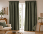 Lot de 2 Rideaux Blackout Romarin 140 x 260 cm – Occultant Polaire – Galon Fronceur