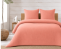 Parure de lit complète 240 x 220 cm gaze de coton – 2 taies 63x63 cm + drap housse 140x190 cm Rose