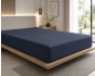 Drap-Housse 180 x 200 cm Prestige Bleu – Satin de Coton Peigné 120 fils/cm² – Bonnet 30 cm