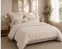 Housse de Couette 240 x 220 cm Prestige 120 Fils/cm² Satin de Coton Sable
