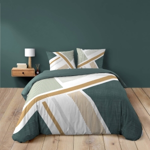 Housse de couette 240 x 220 cm + 2 taies – Coton 42 fils – ZÉPHYR