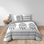 Housse de couette 240 x 220 cm coton 42 fils + 2 taies Indian dream