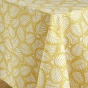 Nappe rectangle 140 x 240 cm microfibre imprimee divany Jaune