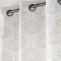 Rideau a oeillets 140 x 260 cm polyester imprime metallise Majestia