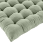 Assise matelassée 38 x 38 cm – Coton/Polyester recyclé GRS – Twily Sauge