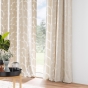 Lot de 2 rideaux 135 x 260 cm en velours devoré Geolina Naturel