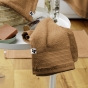 Serviette invité 30 x 50 cm éponge unie garance camel Marron