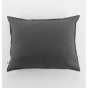 Pack Housse de couette en flanelle 140x200 cm + 1 taie 50x70 + drap housse 90x190 Candice Anthracite