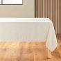 Nappe rectangle 140 x 240 cm polyester/lin uni pauline Sans