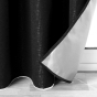 Lot de 4 Rideaux Thermiques 140 x 260 cm – 100 % Occultants / Jacquard – Darko Noir