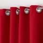 Lot de 2 rideaux spécial petites fenêtres 140 x 180 cm Essentiel Rouge
