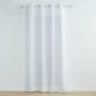 Rideau a oeillets 140 x 260 cm polyester + fils métallisés Zeline Blanc