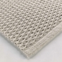 Tapis rectangle 50 x 80 cm coton/polyester tisse alivia Lin