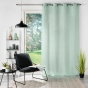 Voilage à oeillets 140 x 240 cm voile tissé Soane Vert menthe