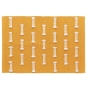 Tapis rectangle 50 x 80 cm coton tisse uni+fils coupes juline Jaune