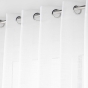 Lot de 2 voilages grande largeur à œillets 300 x 240 cm - Effet lin tissé Haltona Blanc